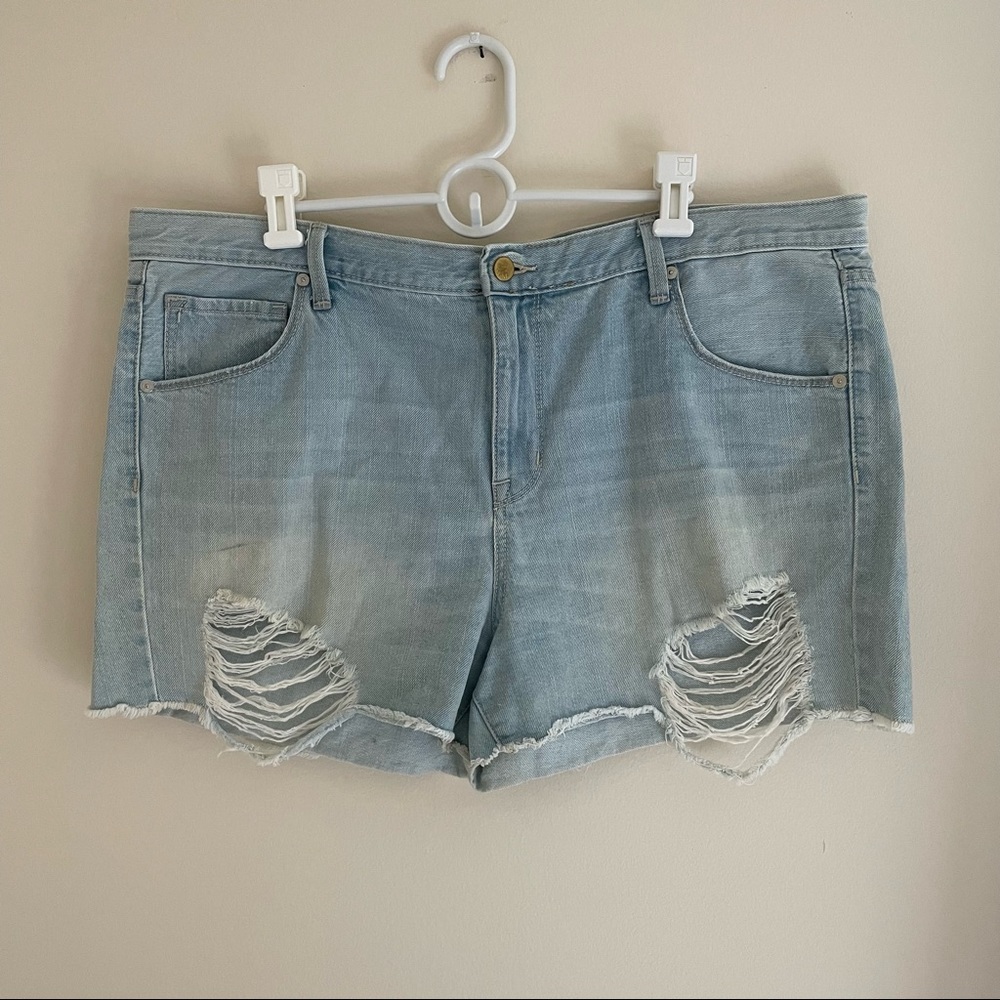 Mossimo Distressed High Waisted Jean Shorts